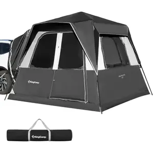 KingCamp SUV Tent - Instant 6-8 Person Waterproof Tents for Camping truck bed Cafecito Concha Flannel Blanket