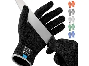 Zulay Cut Resistant Gloves - Superior Hand Protection Level 5 Cut Resistant and Ambidextrous Design Zulay Cut Resistant Gloves - Superior Hand Protection Level 5 Cut Resistant and Ambidextrous Design