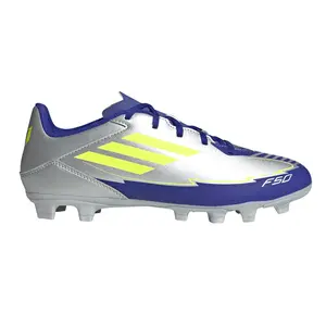 adidas Mens F50 Club Messi Firm GroundMulti Ground Soccer Cleats  - Blue, Silver