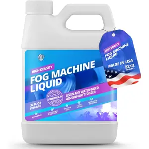 32oz Fog Machine Liquid  - Pro-Grade  Machine, High Density Fog Juice for 400-1500 Watt Foggers, Water-Based, Lasting & Ultra Thick Atmosphere, Ideal for Film, Theater and Events