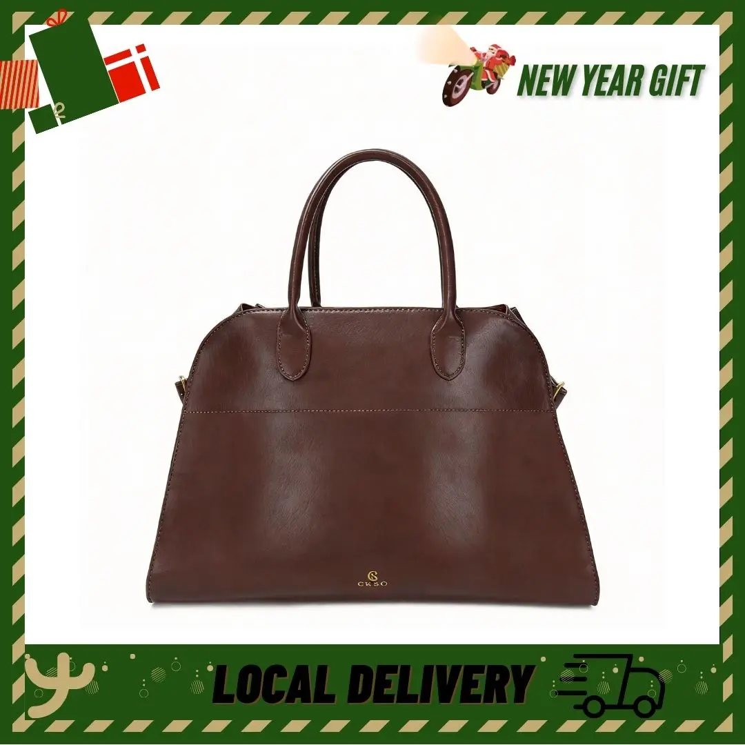 Luxury Vegan Leather Retro Tote | Large Top-Handle Bag for Work & Daily Wear Commuter Tote Bag