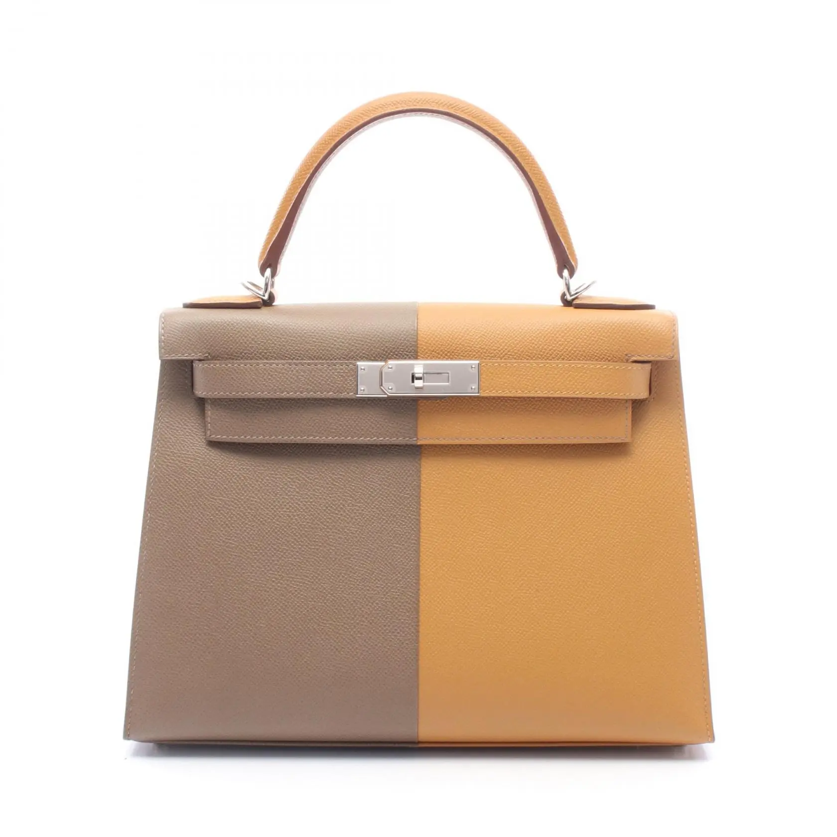 Pre-owned HERMÈS Calfskin Shoulder Bags Hermes Kelly28 Leather