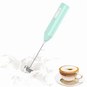Electric Milk Frother, 1 Count USB Rechargeable Handheld Milk Frother with Charging Cable, Household Kitchen Appliances for Coffee Milk Froth, Milk Frother Wand, Coffee Equipment, Milk Frothing