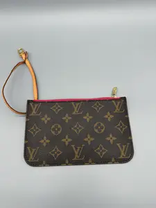 Pre-owned Louis Vuitton Coated Canvas Small Leather Goods Neverfull Pouch ONLY Monogram Canvas