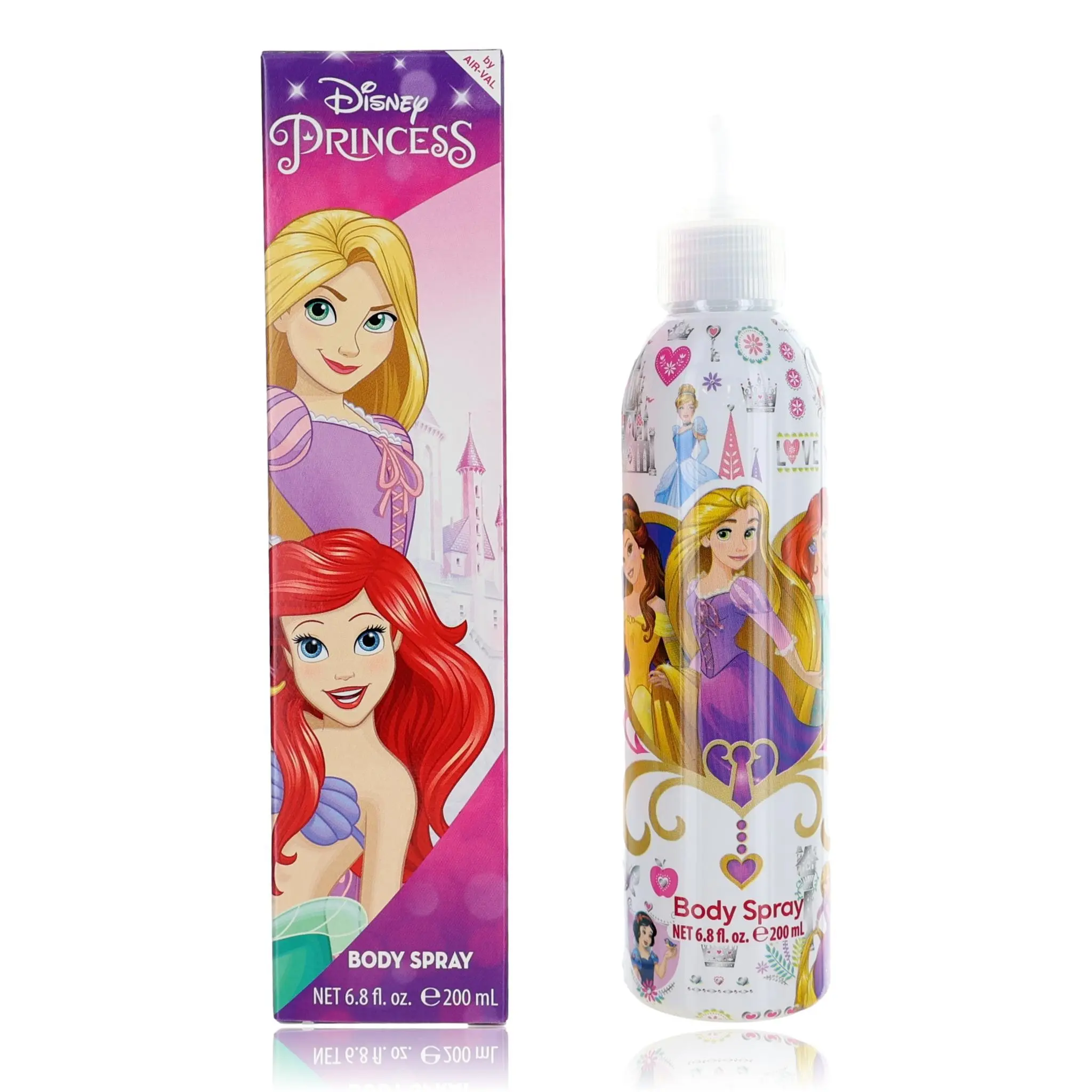 Disney Princess Kids' 6.8 oz Body Spray - Fragrances, Princess-Theme, Everyday Personal Care, Giftable Spray Bottle for Girls