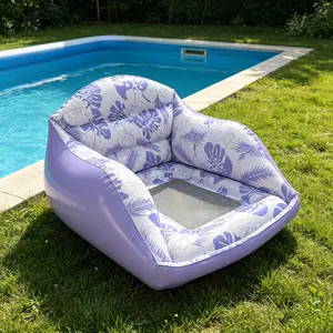 Adult Inflatable Water Sofa Float, Minimalist Pool Chair Float, Colorful Mood Booster, Hammock, 3-In-1 Pool Toy, Outdoor Use