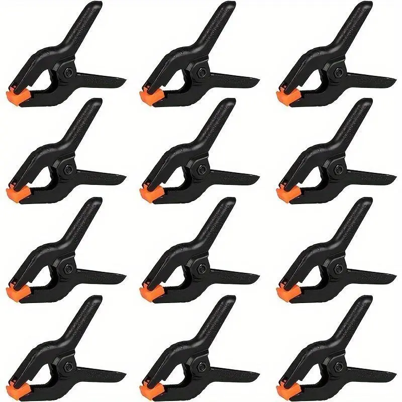 12pcs spring clips, small backrest clip, plastic clip, craft spring clip, clothesline clip, quilt and sock fixing clip, Home, Spring Clamp