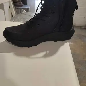 NORTIV 8 Metrostrike Men's Tactical Boots Lightweight Comfortable All-Day Work Boots with Side Zipper for Motorcycle Combat Hiking 8 Inches Safety Outdoor Shoes - Footwear