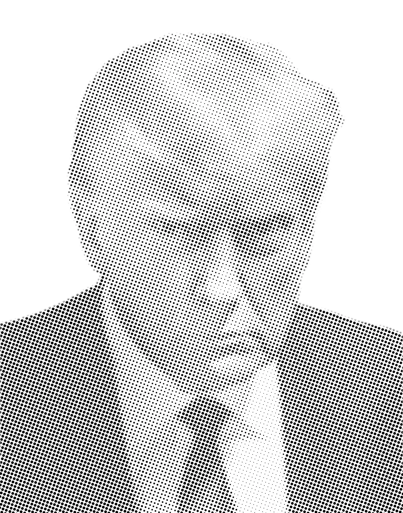Donald Trump Halftone Stencil