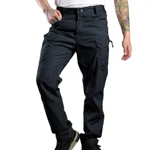 Men's 4-Season Waterproof Stretch Checkered Cargo Tactical Pants - Customized Camo Mens Workwear Trousers, Breathable European Version Commuting Pants with Pockets, Durable Fabric, Cargo Pants