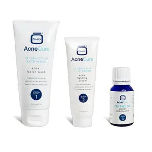 AcneCure 3 Step Even Tone Kit - Fight Acne, Soothe And Brighten Skin