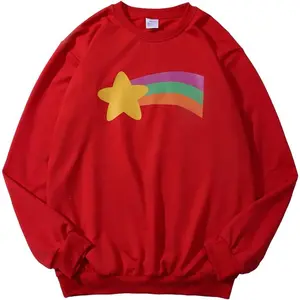 Mabel Pines Cosplay Costume Rainbow Star Crewneck Sweatshirt Pullover