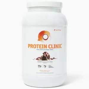 SaltWrap Protein Clinic - Total Body Recovery Shake with Collagen, Plant Protein, myHMB, Tart Cherry, and Joint Recovery Vitamin Blend - 20 servings