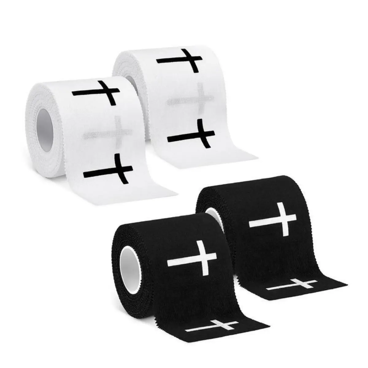 Cotton Athletic Tape with Subtle Cross Motif for Christian Athletes - 2x23ft Roll, Breathable Wrist Support Wrap, Ideal for Gym, Soccer, Gift Idea for Church, From Gym Lifts To Soccer Drills, Gift For Church, Faith + Fitness, Wrist Wraps, Sports Tape, Gym