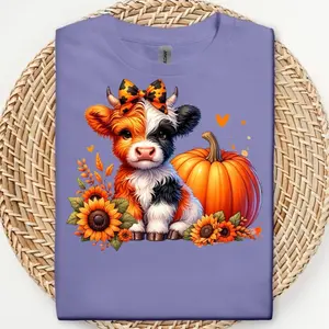 Fall Box 2-T-Shirts and Tumbler,  highland cow, adorable,  Short-Sleeve, Cute graphic designs , Comfortable Autumn Apparel for Cozy Season Fans, Casual Everyday Wear