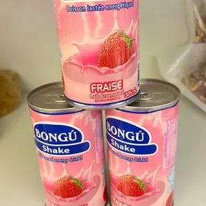 3-Can Strawberry Shake Bongu , Canned Pantry Foods