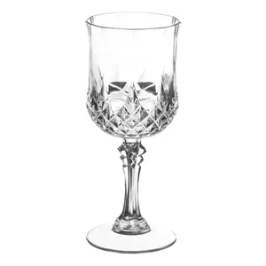 8 oz. Crystal Cut Plastic Champagne Flutes