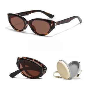 Eoogold Foldable Sunglasses for Women Men Lightweight Polarized UV Protection TAC Lenses Comfortable Fit with Case