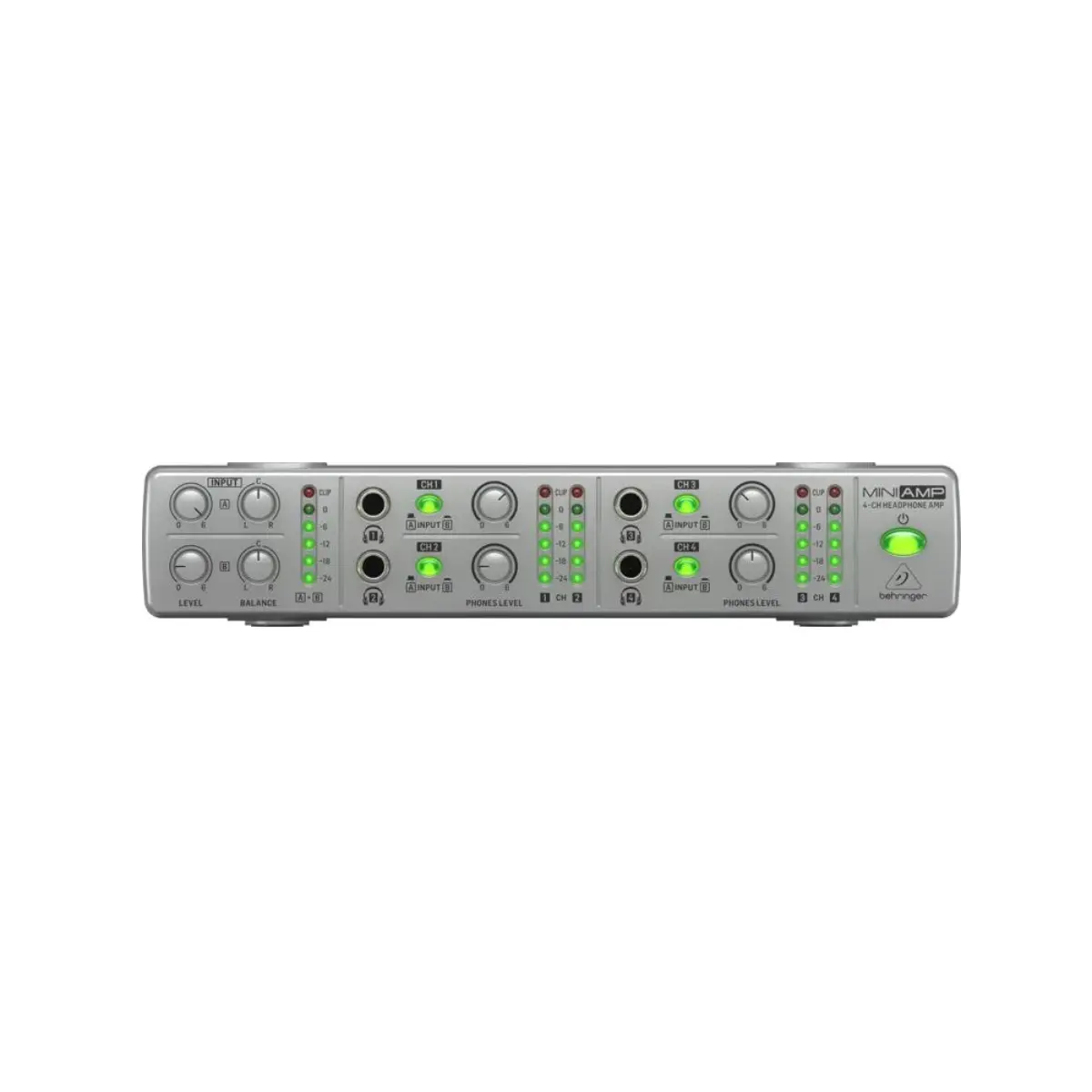 Behringer AMP800 4-Channel Ultra-Compact Audio Stereo Headphone Amplifier