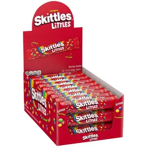 SKITTLES Original Littles Chewy Candy, Share Size, 1.9 oz Tube (Pack of 24)