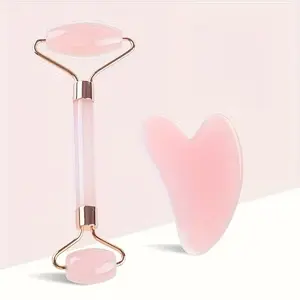 Resin Scratching Massage Tool Set, Facial Roller Kit, Manual Face & Neck Relaxer, Muscle Tightening, Spa Enjoyment, Christmas Gift