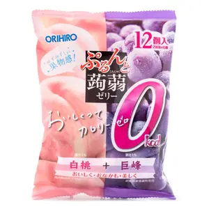 Orihiro Jelly Peach and Kyoho Grape Flavor 12pcs 240 g