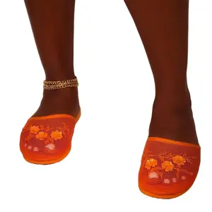 Orange Chinese Slippers