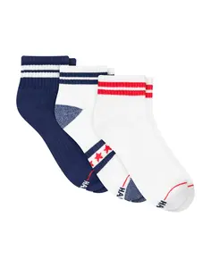 Hanes Americana Men's Ankle Socks Pack, 3-Pack, Moisture-Wicking Performance