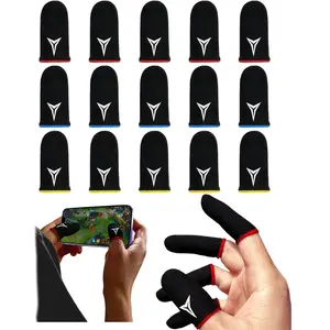 Ultra-Thin Breathable Anti-Sweat Gaming Finger Sleeves - High Sensitivity Superconducting Nanofiber for PUBG Mobile, Call of Duty Mobile & Free Fire - Sweatproof Gloves to Boost Your Gaming Performance