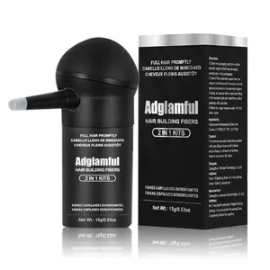 Adglamful Instant Hair Building Fiber Powder Thickening Fibers for Men & Women a- Universal Microfiber Powder Conceals Thinning Hair & Creates Dense Flawless Coverage in 1 Second . Ideal for Daily Use & Events hair  thickening  powder fuller look shadow s