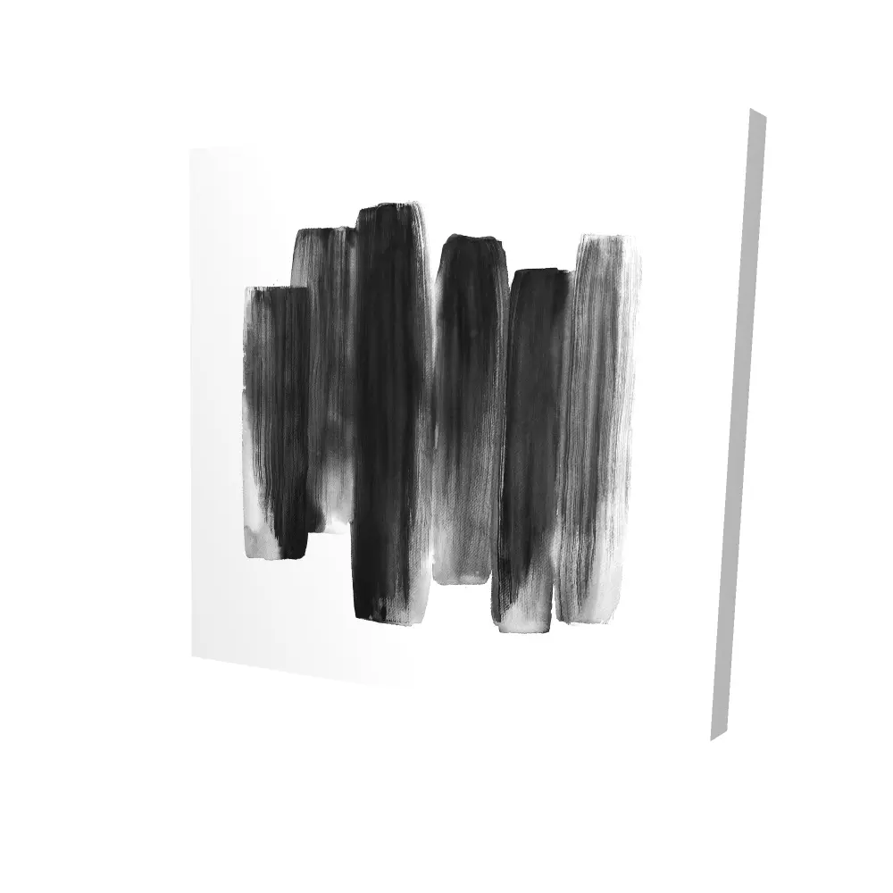 Begin Home Decor 2080-2424-AB69 24 x 24 in. Abstract Minimalist Canvas - Black Shapes for Bedroom Decor