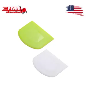2 Pieces Dough Scraper Bowl Scraper Food-safe