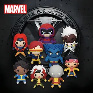 1PC Marvel Officially Licensed X-MEN 3D Foam Mystery Bag Clip Figural Keychain with Character Designs Classic Charm Accessories Keychain for Men & Women, Keychain for Bags Portable Key Ring Featuring Beast Jean Grey Cyclops