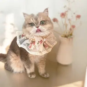 Enchanted Lace Pet Collars – Handmade Vintage Elegance for Your Furry Friend