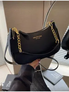 Women's Solid Color PU Leather Fashionable Shoulder Bag Multi-functional Commuter Crossbody Bag Suitable for Commuting Adjustable Strap Crossbody Shoulder Handbag
