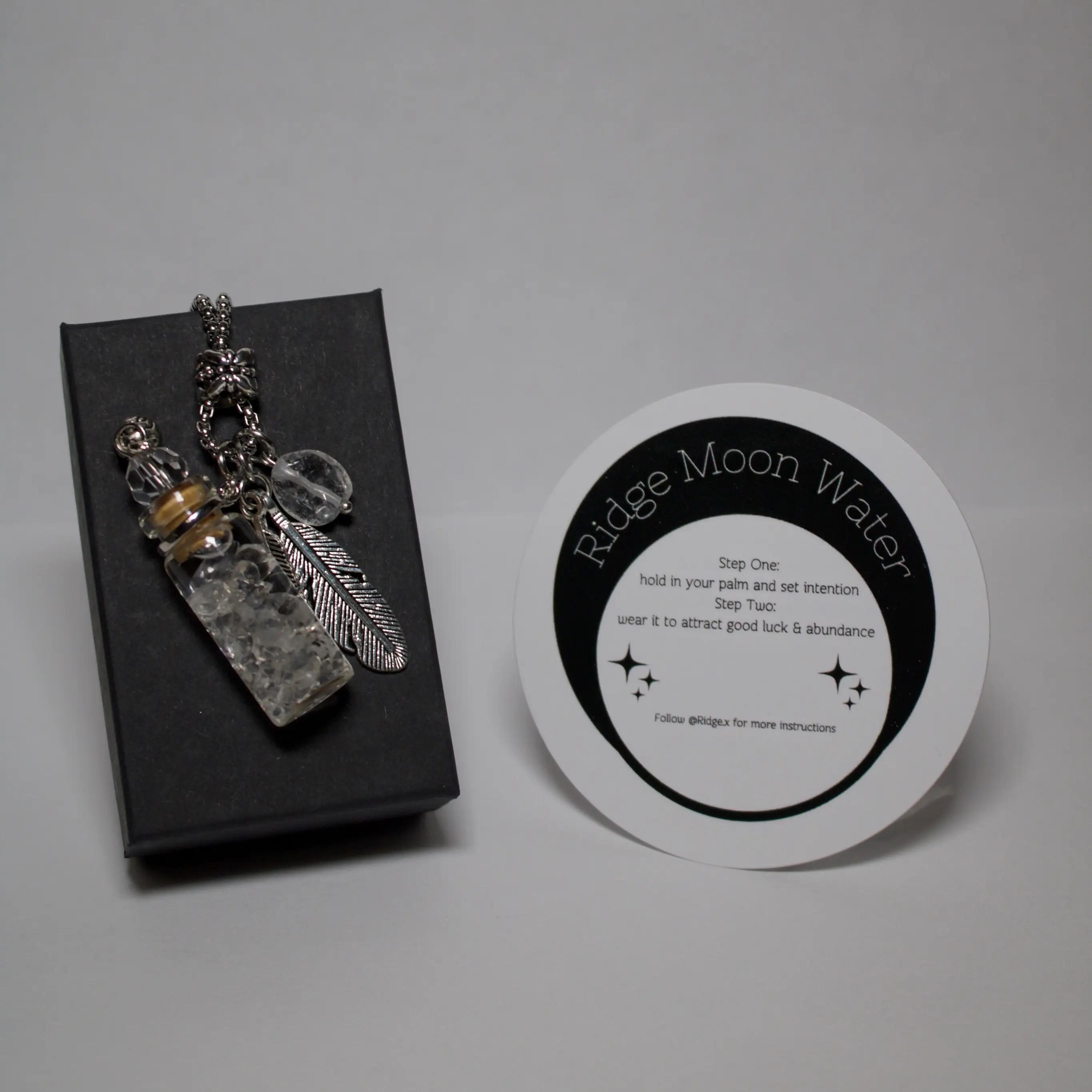 2.0 Quartz Moon Water Necklace