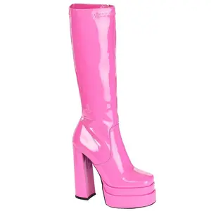 Women's Deluxe Fuchsia Gogo Boots