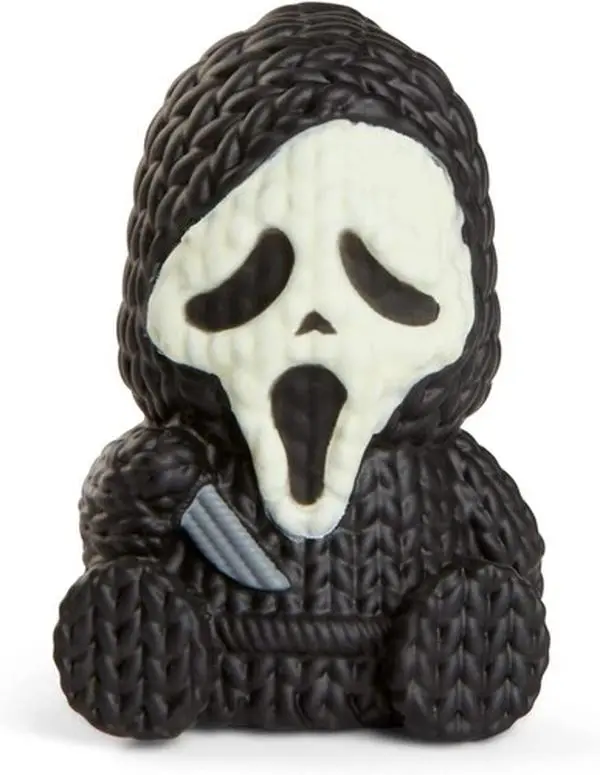 Handmade by Robots Ghost Face Glow-In-The-Dark Micro 1.75in Vinyl Collectible Figure Decor, Gifts for Collectors, Statue Figurines Decor