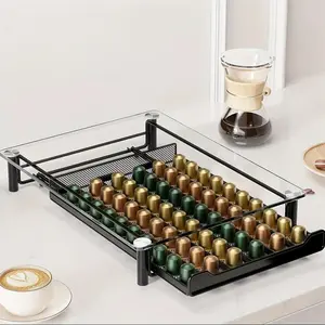 ColourTree Coffee Pod Holder Storage 60 Pods Holder Coffee Capsules Drawer Pods Holder