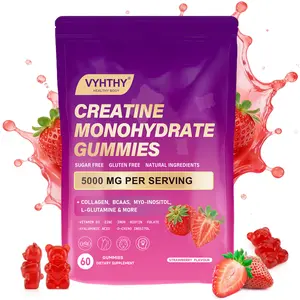 VYHTHY Creatine Monohydrate Gummies - 5000 mg per serving Creatine, Collagen, Support Muscle, Strength, Recovery, Cognitive Health & Memory