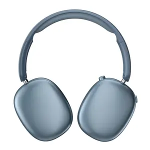 Upgraded Wireless Headphones—Foldable Design, Built-In Microphone, 300mAh Battery, Supports 3.5mm Audio Cable Compatible With Laptops, PC, Mobile Phones Ideal For Travel & Sports, Blue