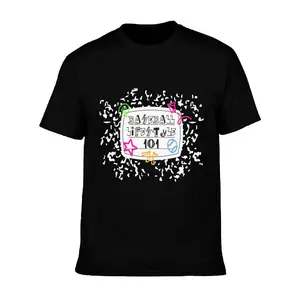 Baseball Lifestyle 101 Hand-Drawn Doodle Unisex Oversized Graphic Heavyweight Cotton Crew Neck T-Shirt, Neon Accent Speckle Border Sports Print Tee, Casual Daily Outfits For Baseball Players & Sports Fans