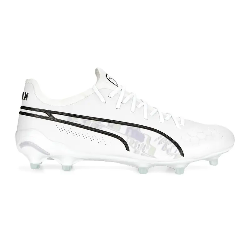 PUMA Womens King Ultimate Brilliance Firm GroundArtificial Ground Soccer Cleats Cleated, Firm Ground, Turf - White