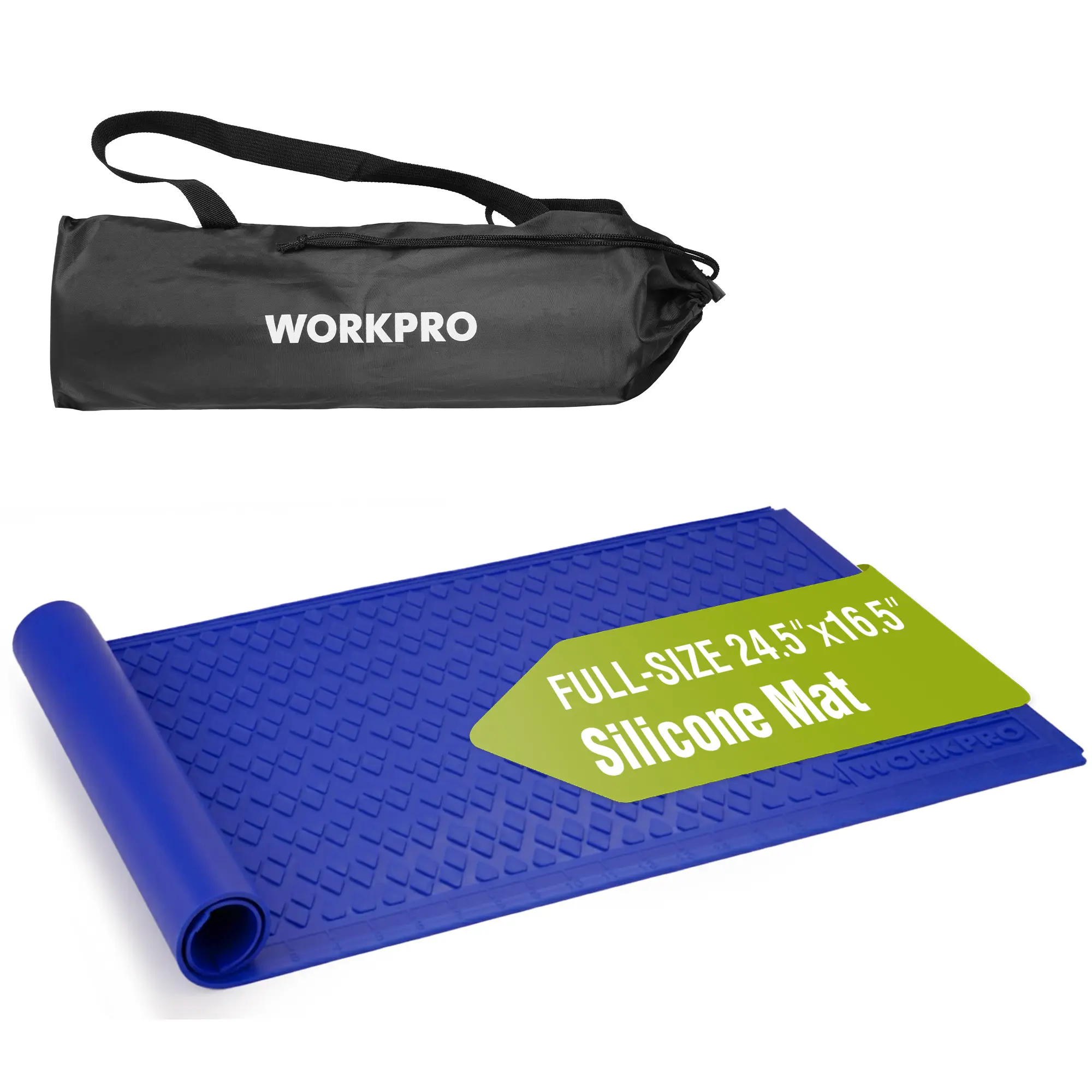 #Summersales WORKPRO Silicone Glue Mat, Non-Stick Heat Resistant Silicone Pad | Built-in Measurement Grid & Anti-Slip Surface for Resin, Epoxy, Crafts, Woodworking, Garage and DIY Projects