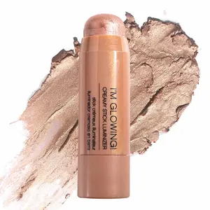 Palladio I'm Glowing Creamy Stick Luminizer, Dewy Highlighter Stick Makeup, Highlighter Makeup Stick for Face and Body, Radiant & Shimmer Glow, Buildable Color for All Day