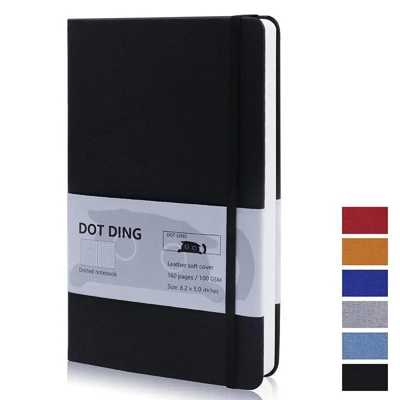 Dotted Notebook A5 100 GSM Paper Journal Planner Hard cover Kawaii Bullet scrapbook Kawaii Stationery School supplies Sketchbook