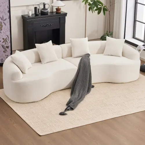 White+4 Seat+Chenille,Foam
