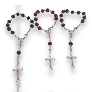 Car Rosary Rearview Mirror Auto Rosary Religious Car Mirror Hanging Accessories for Personalized Protection Charm