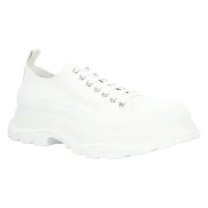 Pre-owned Alexander McQueen Men's Alexander McQueen Tread Slick Lace Up in White by Rebag