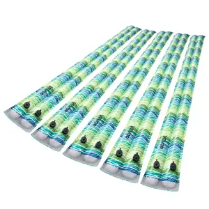 VEVOR Pool Cover Water Bags, 5 Packs 8 Ft, Double Chamber Pool Cover Water Tubes with Reflective Strips, 0.3mm Thick PVC Bags Weights with Leakproof Screw Cap, for Winter Inground Swimming-Pool Cover